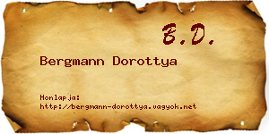 Bergmann Dorottya névjegykártya